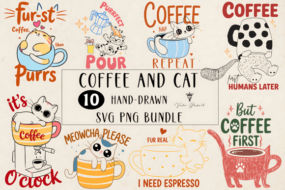 Cat Coffee Graphics & Illustrations: A Designer Review