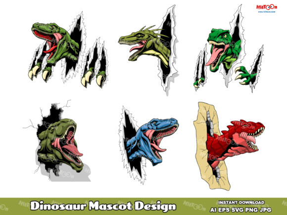 Dinosaurs Mascot Graphics & Illustrations Review