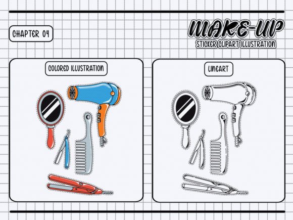 Hair Styling Tool Sticker Clipart Bundle Review