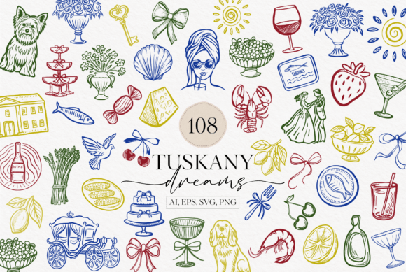 Italy Summer Clipart Bundle: Graphics & Illustrations Review