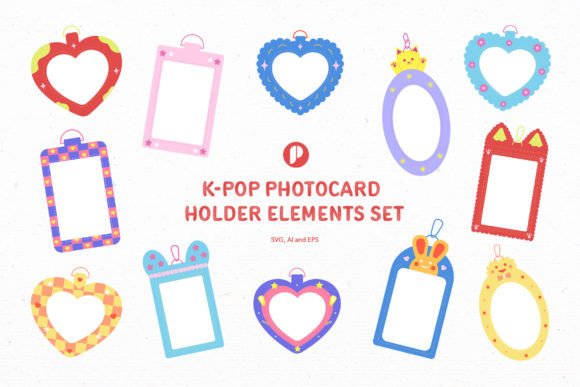 K-Pop Photocard Holder Element Set