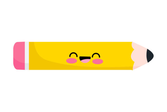 Kawaii School Supplies-09: Graphics & Illustrations for Branding