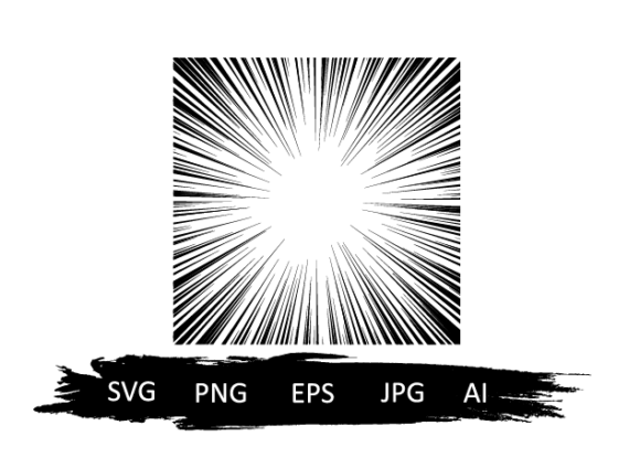 Radial Speed Lines Graphics for Brand Design