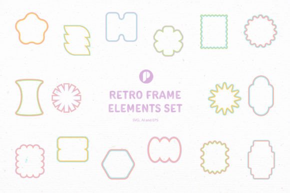 Retro Frame Elements Set: Graphics & Illustrations Review