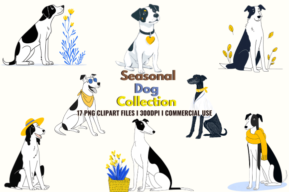 Seasonal Dog Collection: Graphics & Illustrations Review