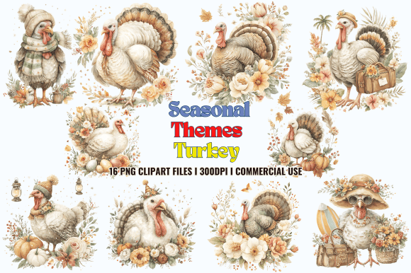 Seasonal Themes Turkey Clipart Graphics Review