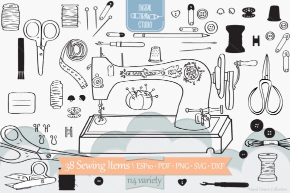 Sewing Doodles Singer Machine Graphics & Illustrations Reviewed