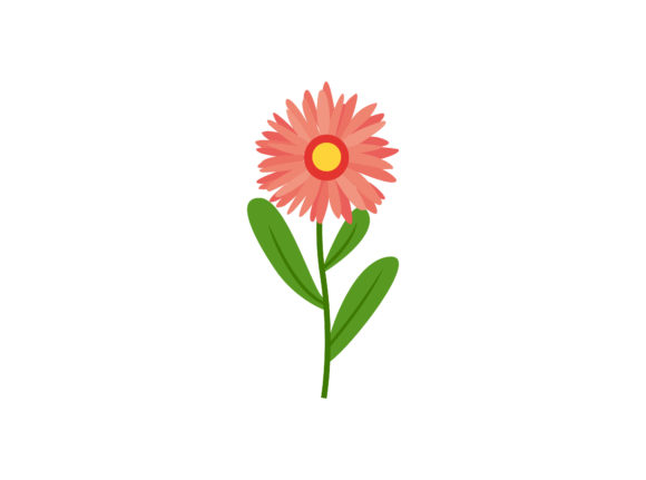 Spring Pink Flower Vector-2