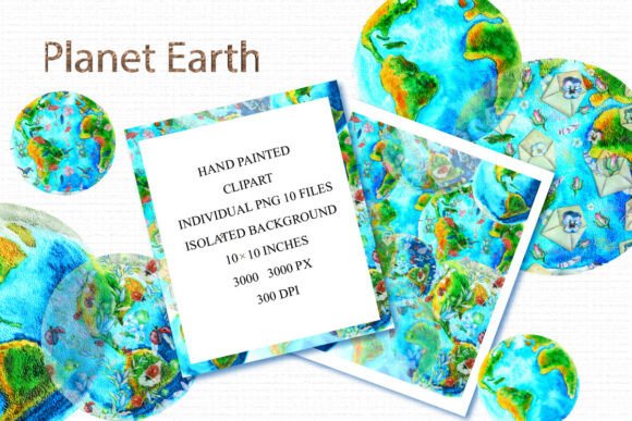 Watercolor Planet Earth Clipart: A Designer’s Review